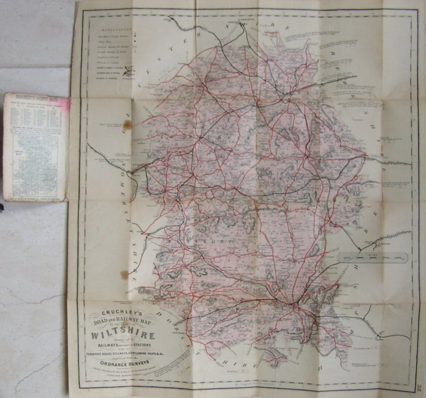 Map of Wiltshire - Cary-Cruchley